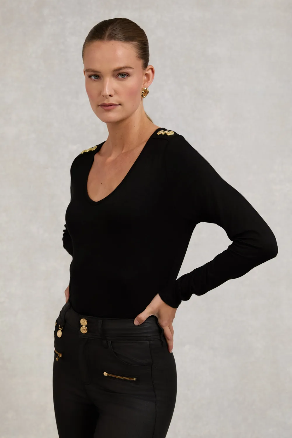Women Holland Cooper Tees|Tops>Long Sleeve V-Neck Tee