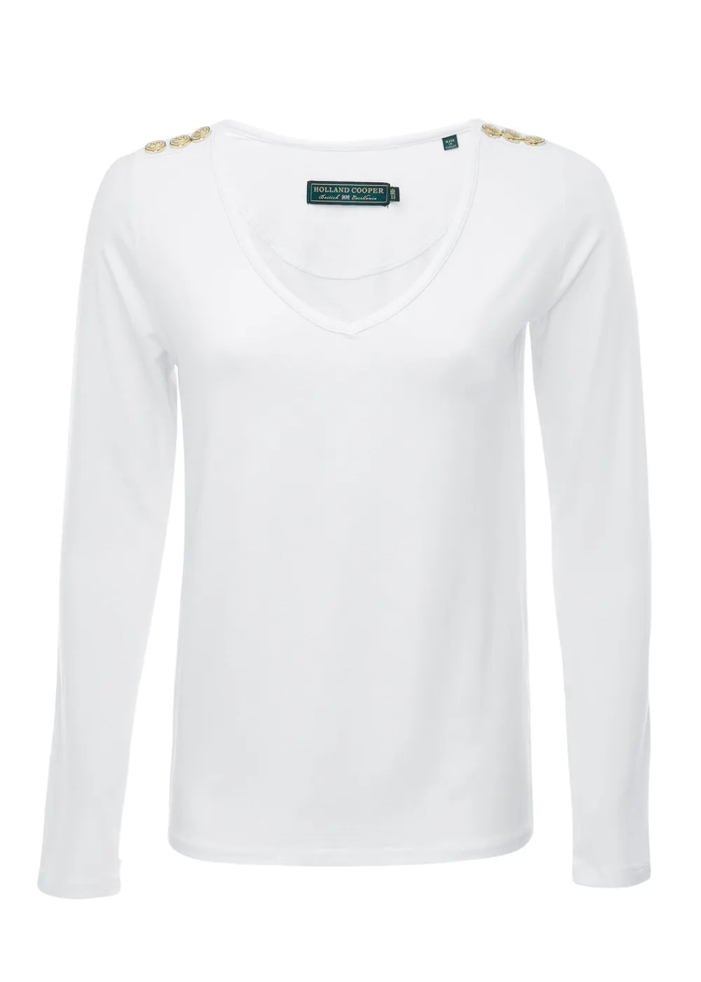 Women Holland Cooper Tees|Tops>Long Sleeve V-Neck Tee
