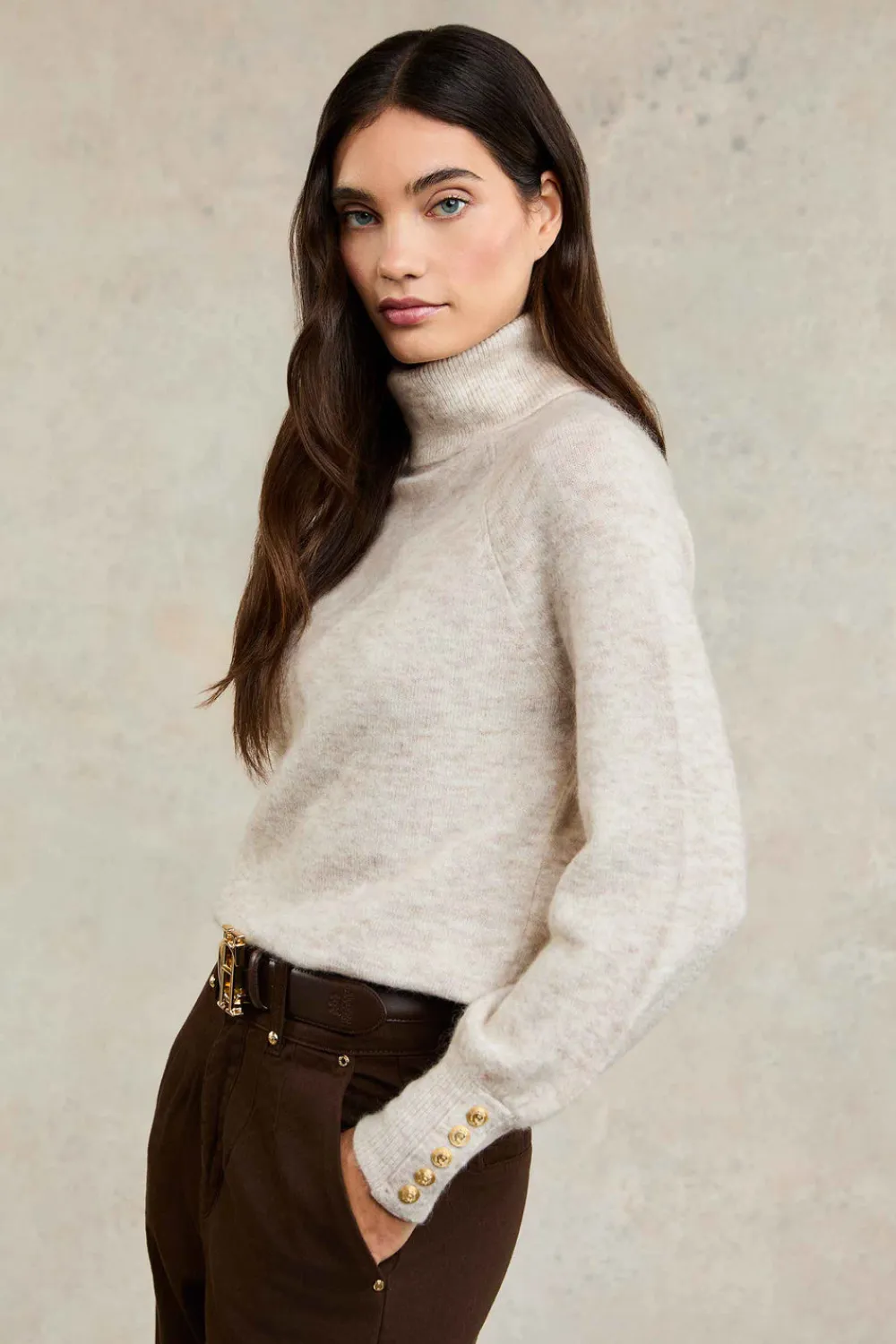 Women Holland Cooper Knitwear>Maisie Roll Neck Knit