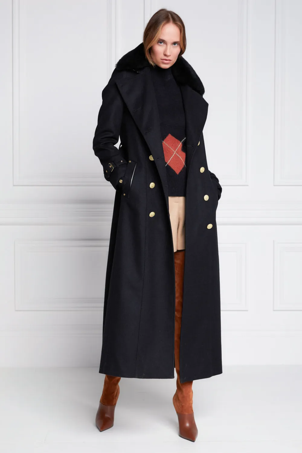 Women Holland Cooper Coats|Trench Coats>Marlborough Shearling Trench Coat