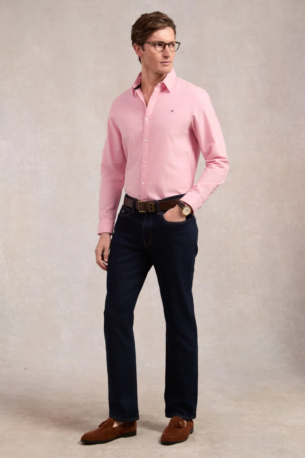 Holland Cooper Shirts>Men's Classic Oxford Shirt