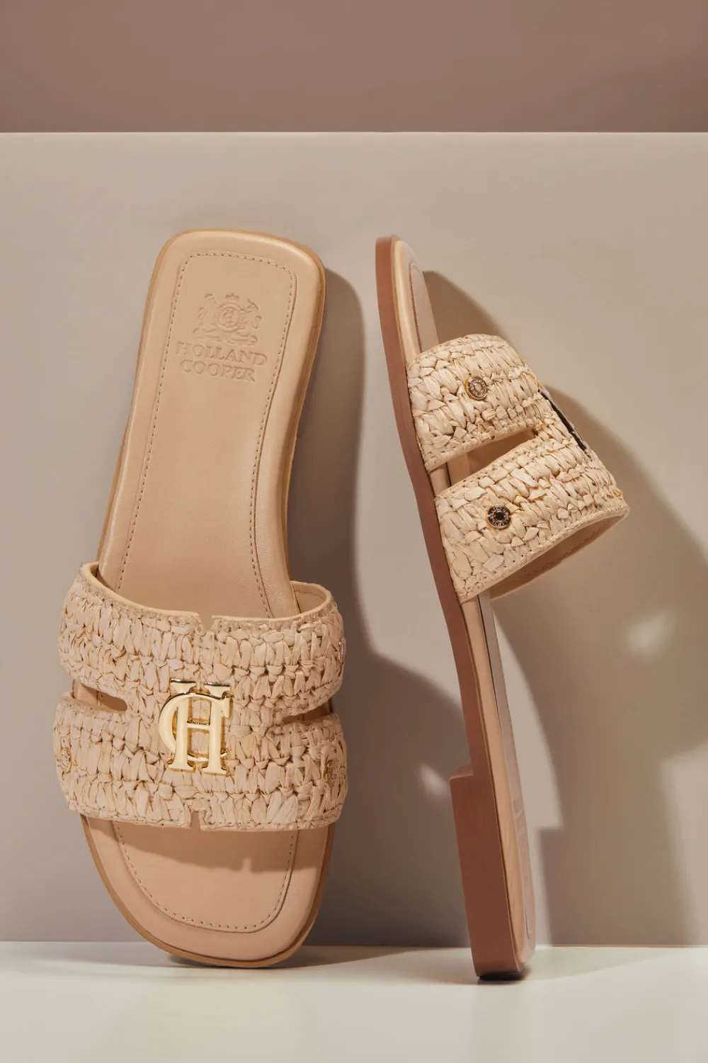Women Holland Cooper Sandals & Slides>Monogram Slides