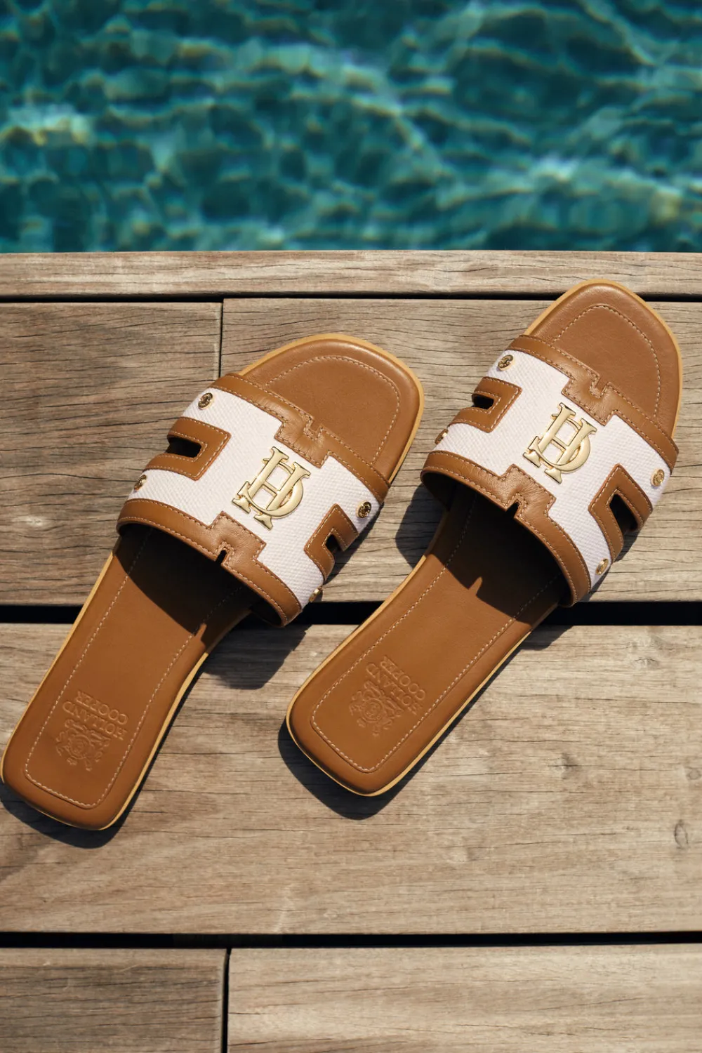 Women Holland Cooper Sandals & Slides>Monogram Slides