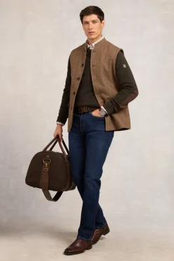 Holland Cooper Tailoring|Waistcoats>Nehru Gilet