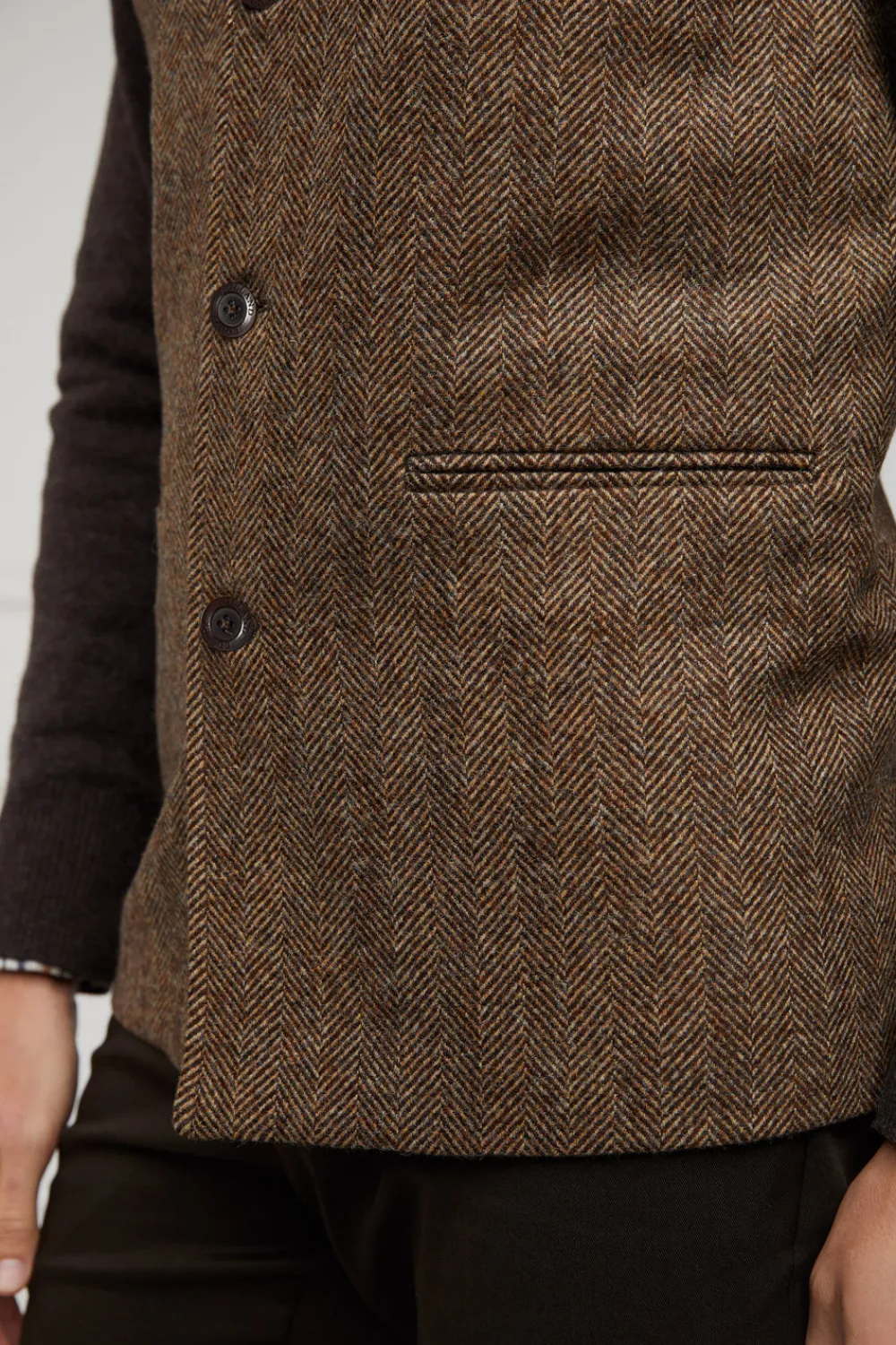 Holland Cooper Tailoring|Waistcoats>Nehru Gilet