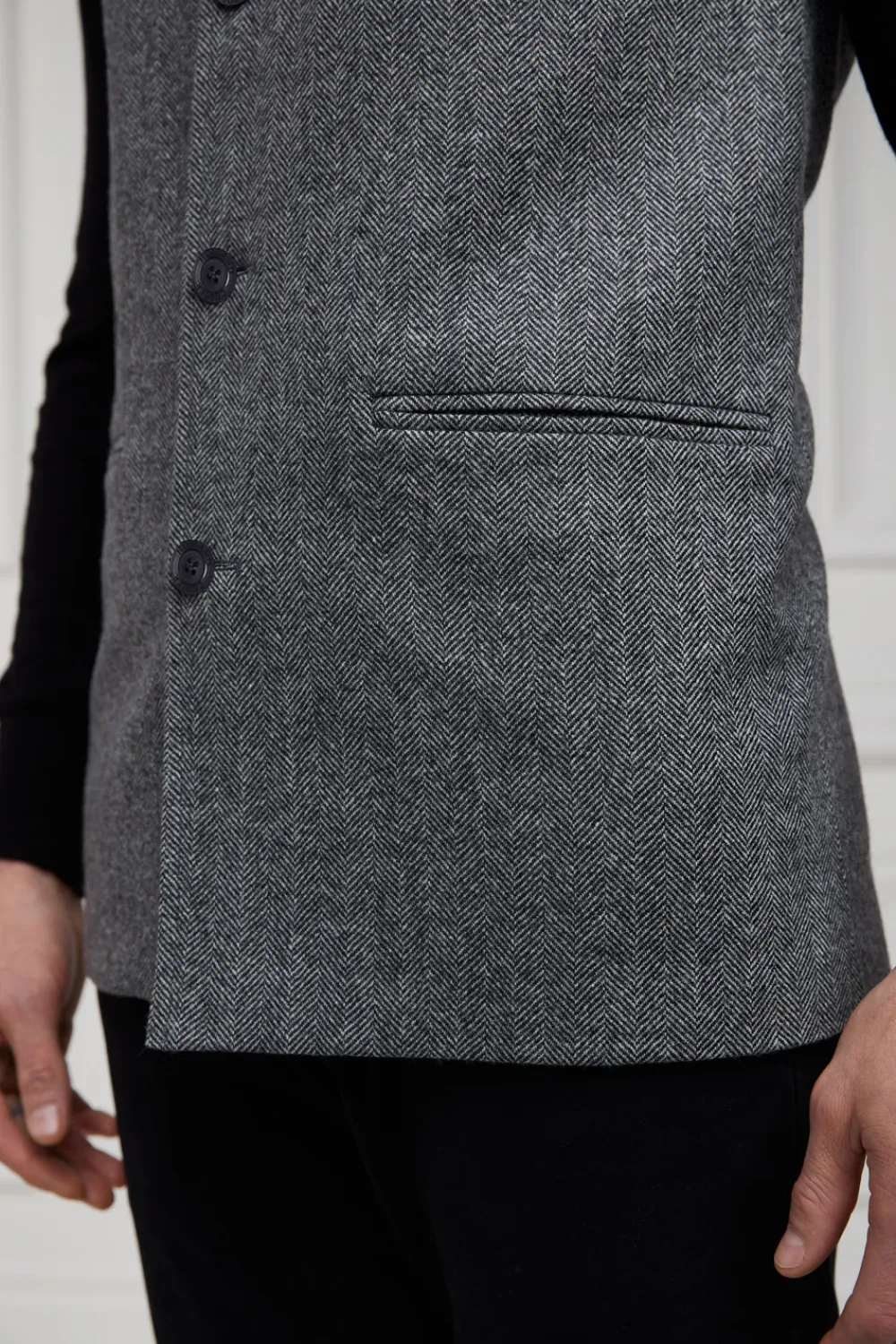 Holland Cooper Tailoring|Waistcoats>Nehru Gilet