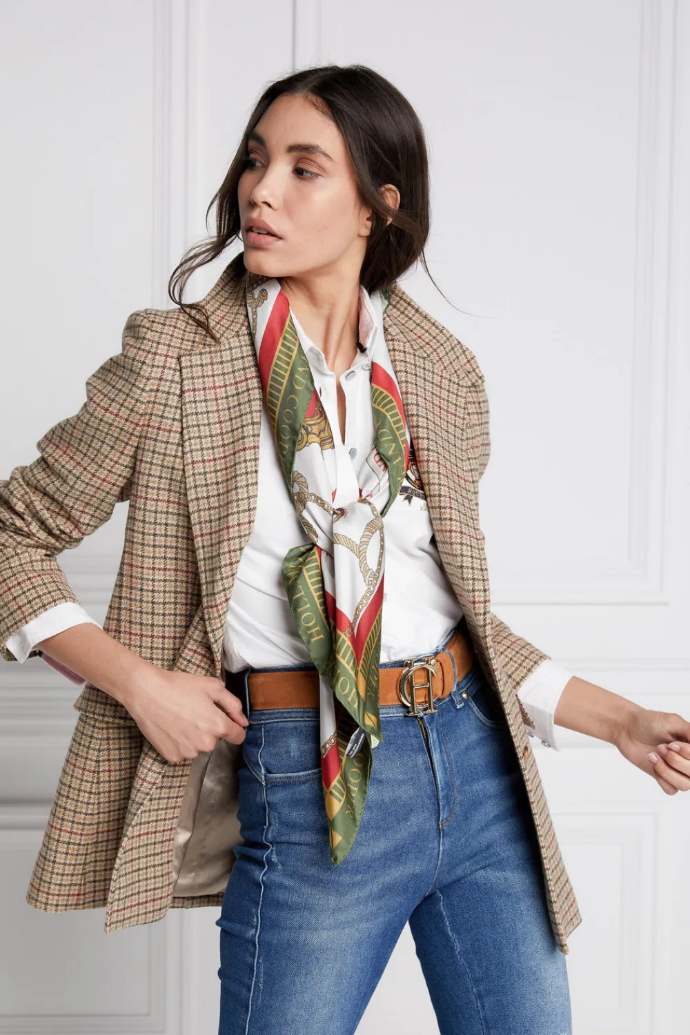 Women Holland Cooper Scarves|Scarves>Regal Horse Silk Scarf