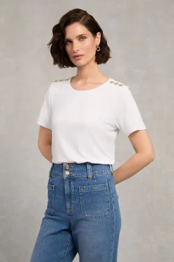 Women Holland Cooper Tees|Tops>Relax Fit Crew Neck Tee