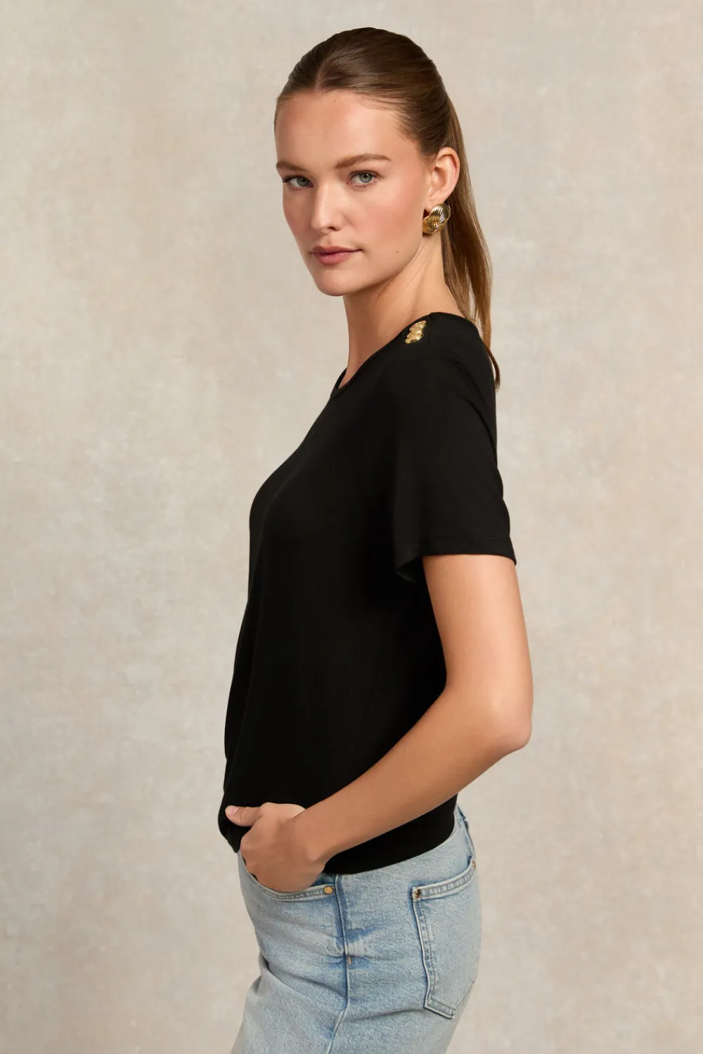 Women Holland Cooper Tees|Tops>Relax Fit Crew Neck Tee