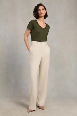 Women Holland Cooper Tees|Tops>Relax Fit V-Neck Tee