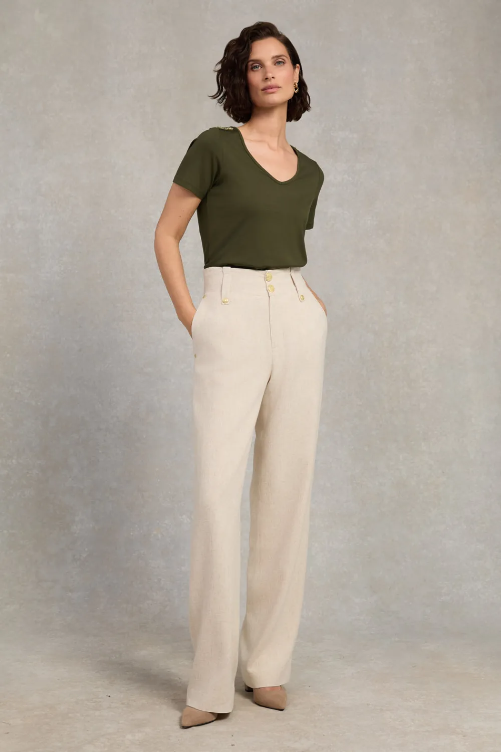 Women Holland Cooper Tees|Tops>Relax Fit V-Neck Tee