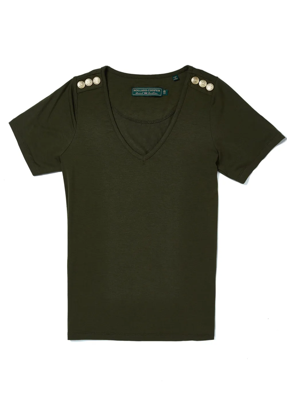 Women Holland Cooper Tees|Tops>Relax Fit V-Neck Tee