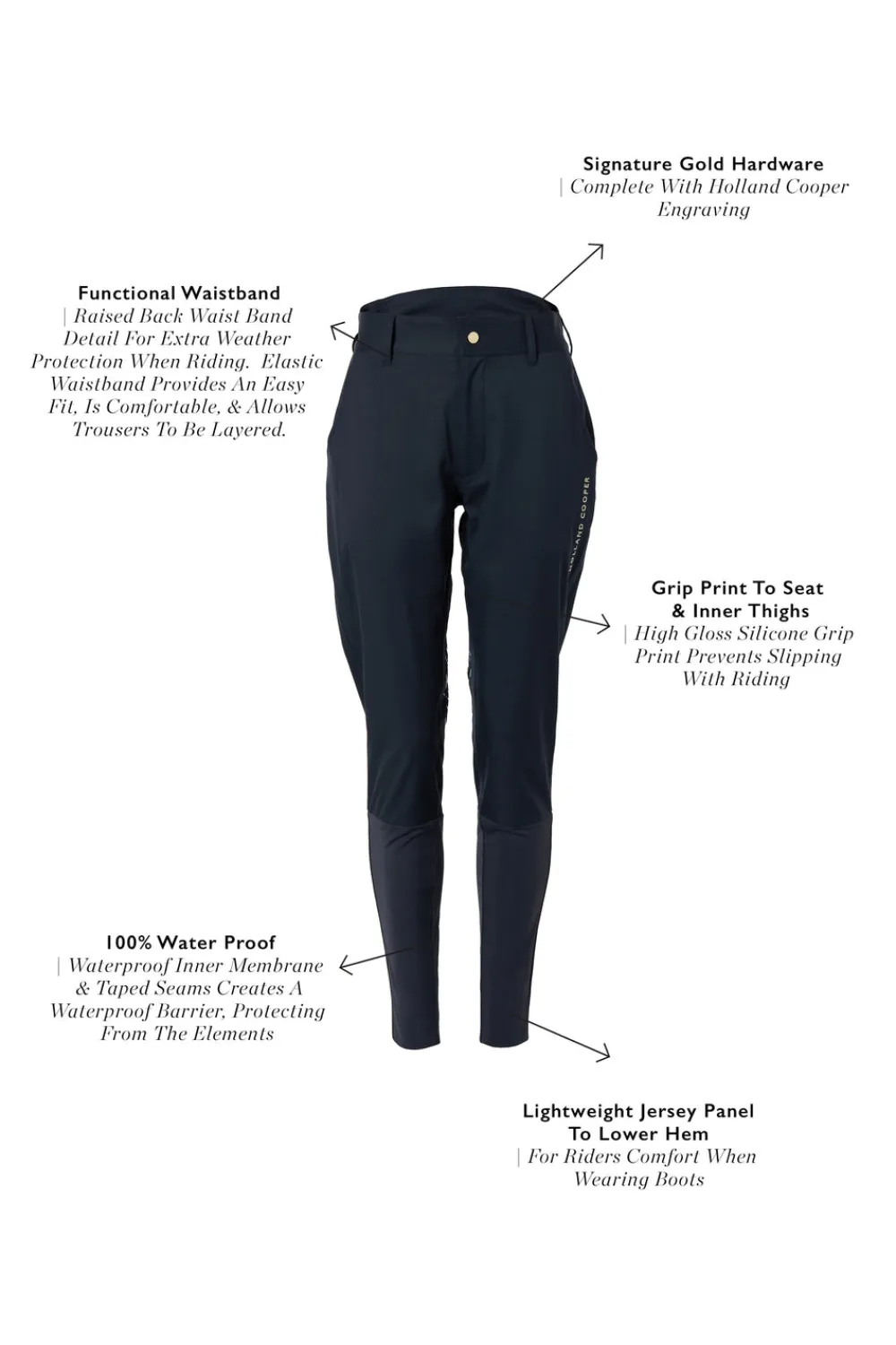 Holland Cooper Waterproof Trousers>Riding Shell Trousers