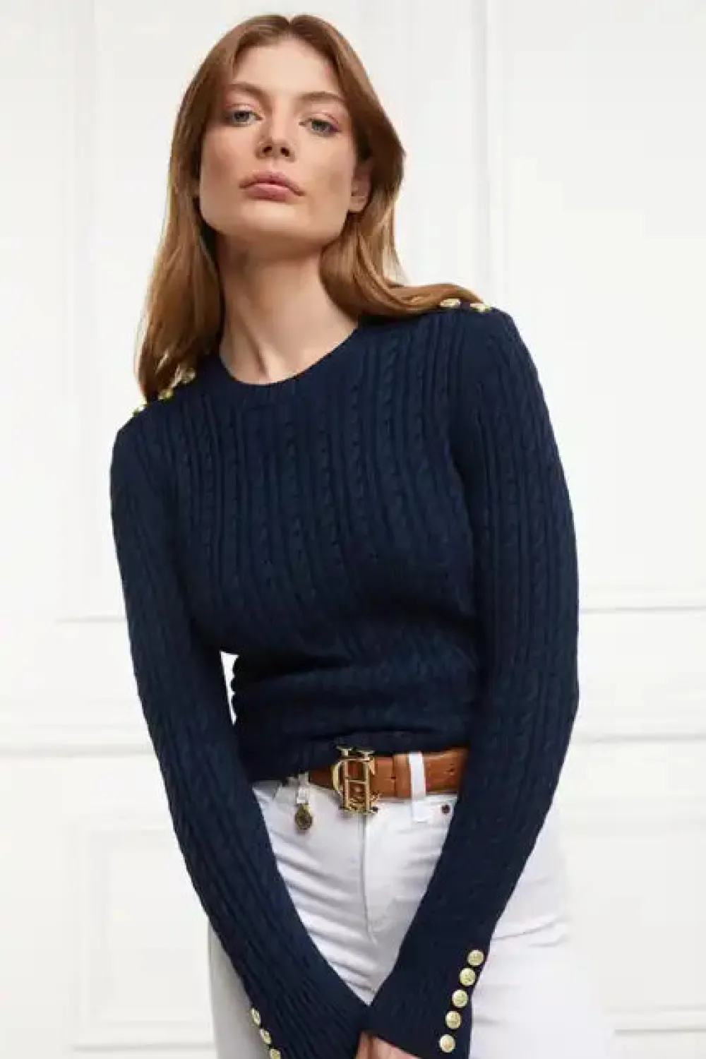 Women Holland Cooper Knitwear>Seattle Cable Crew Knit