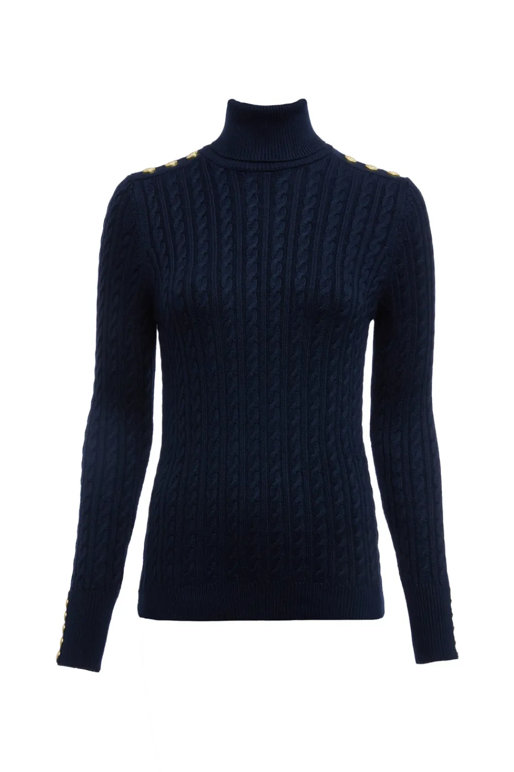 Women Holland Cooper Knitwear>Seattle Roll Neck Cable Knit