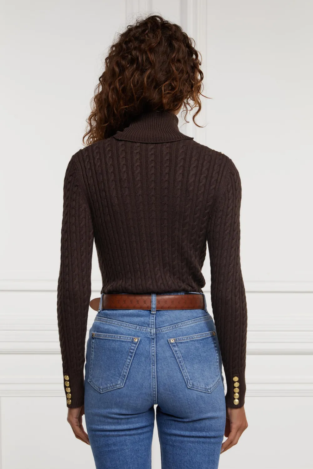 Women Holland Cooper Knitwear>Seattle Roll Neck Cable Knit
