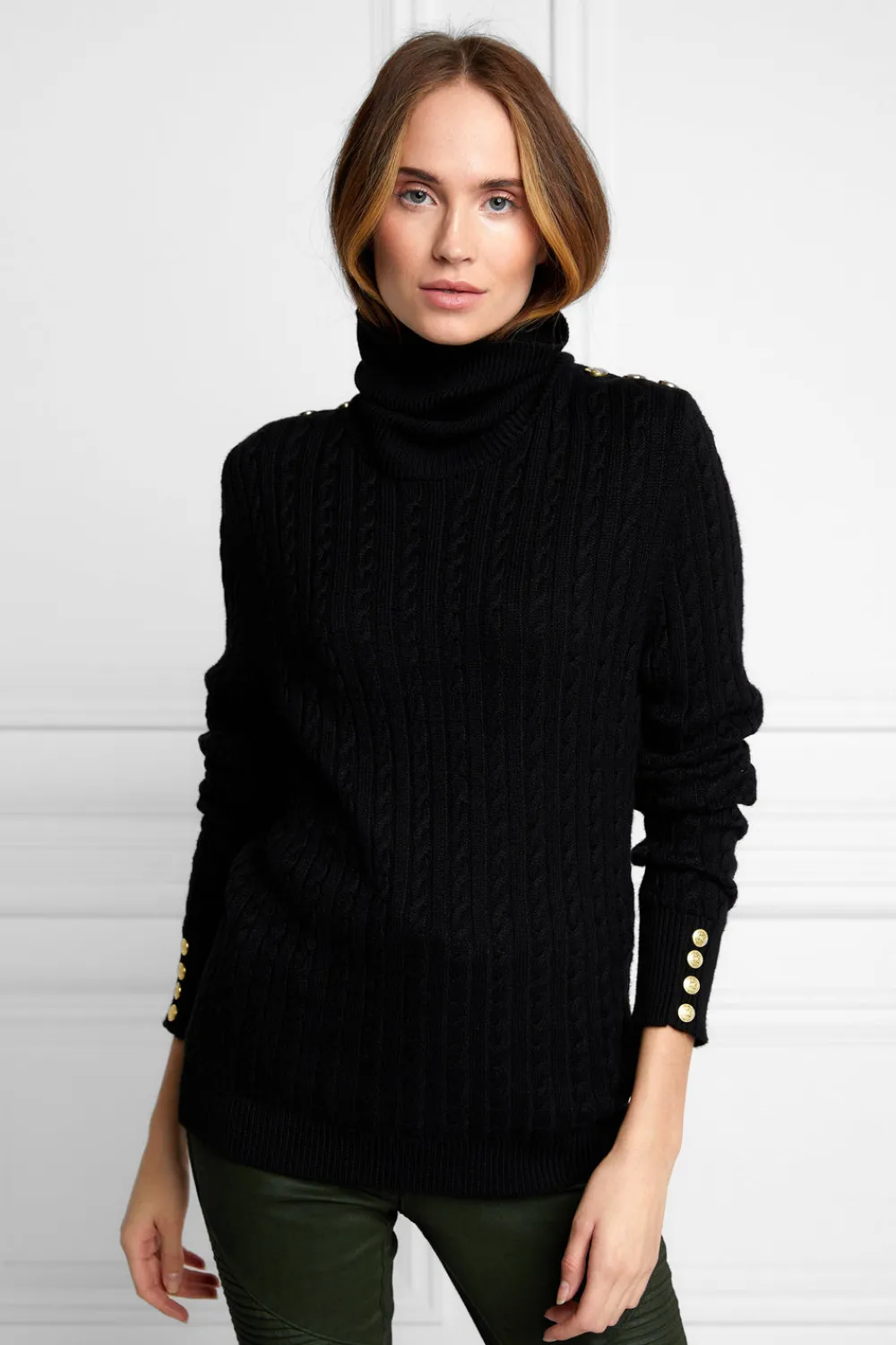 Women Holland Cooper Knitwear>Seattle Roll Neck Cable Knit