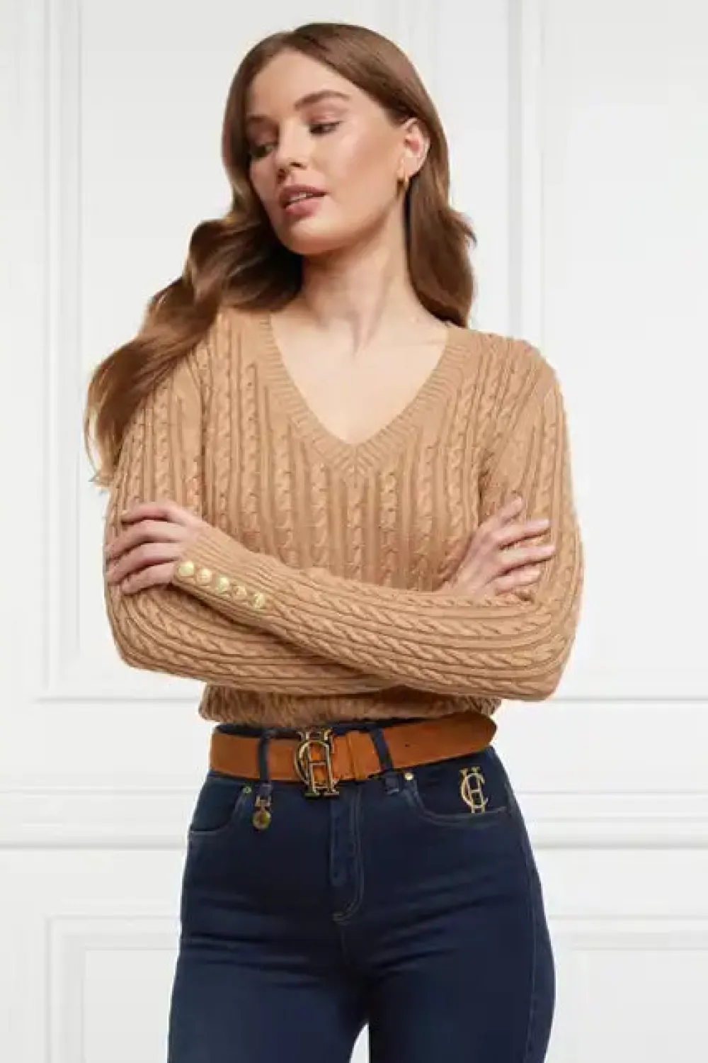 Women Holland Cooper Knitwear>Seattle V-Neck Knit