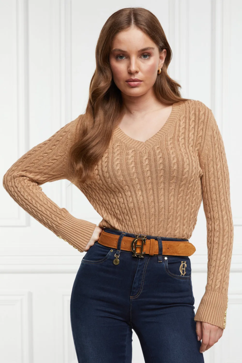Women Holland Cooper Knitwear>Seattle V-Neck Knit