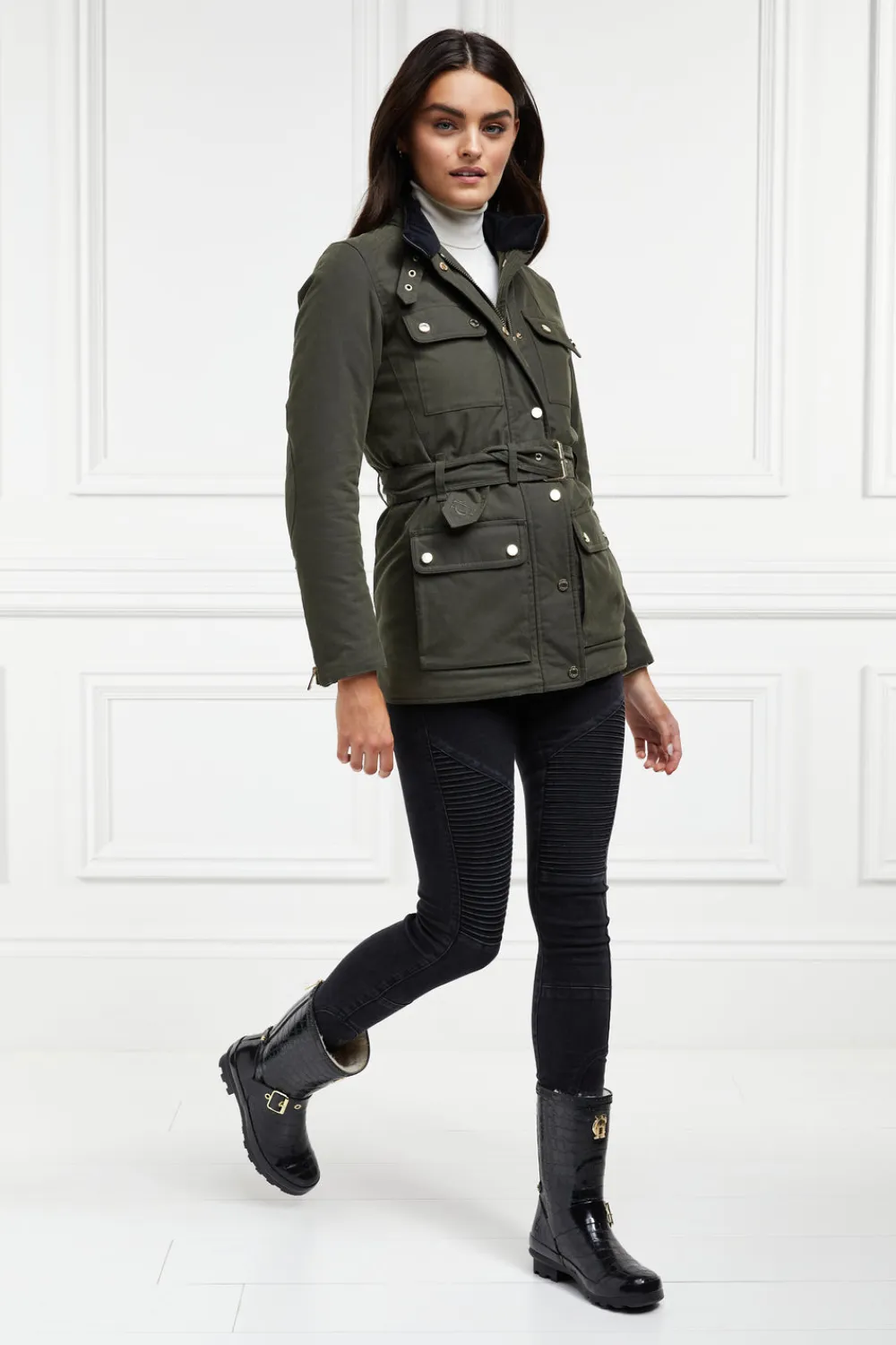 Women Holland Cooper Wellington Boots>Sherpa Lined Chelsea Wellington
