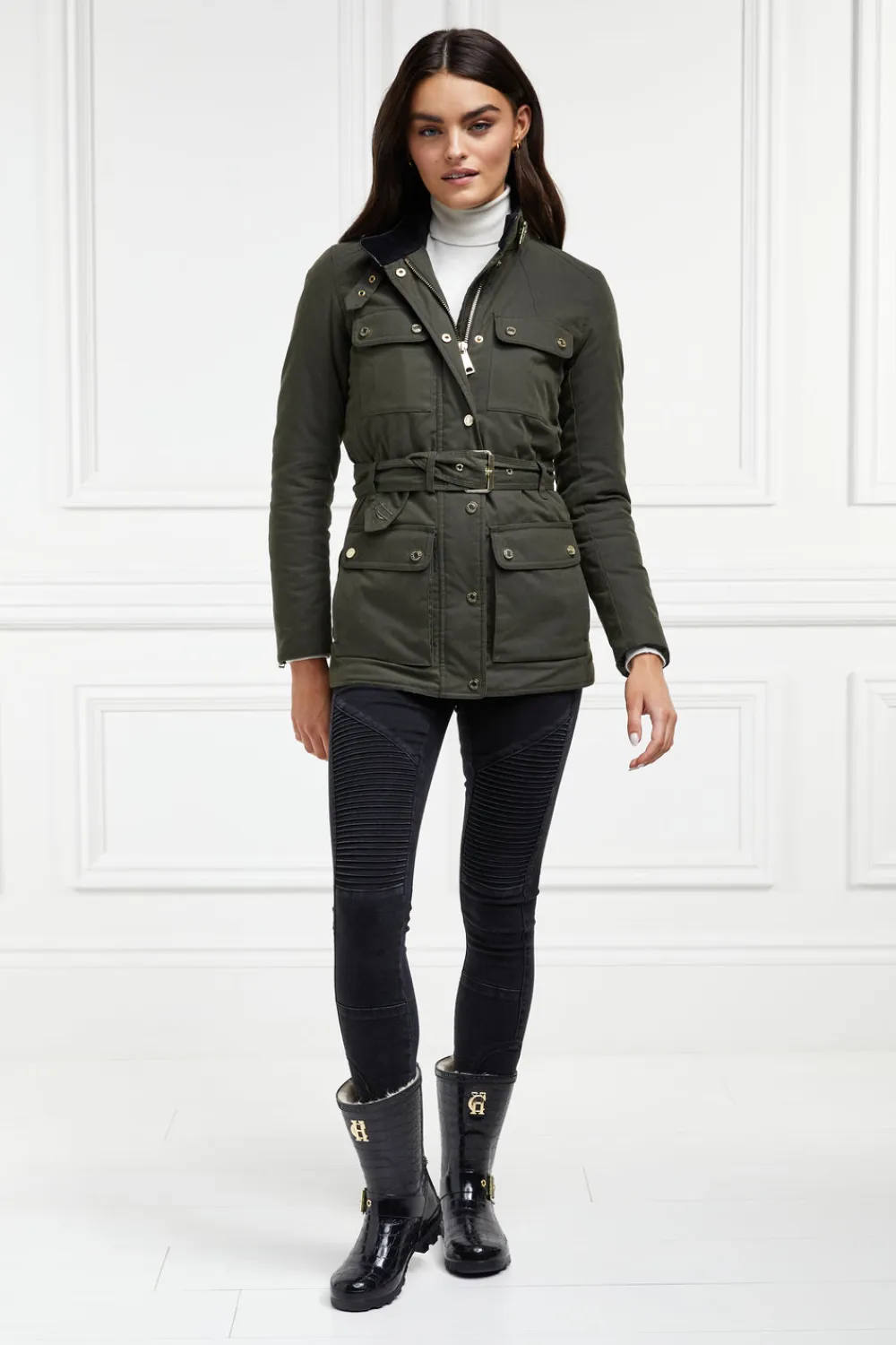 Women Holland Cooper Wellington Boots>Sherpa Lined Chelsea Wellington