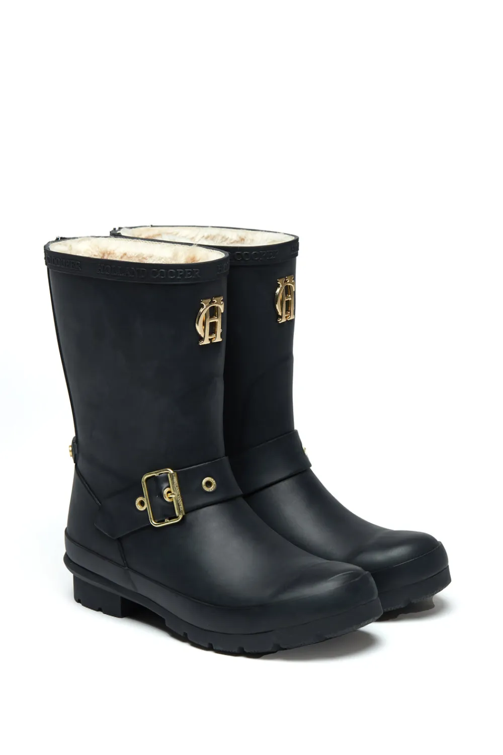 Women Holland Cooper Wellington Boots>Sherpa Lined Chelsea Wellington