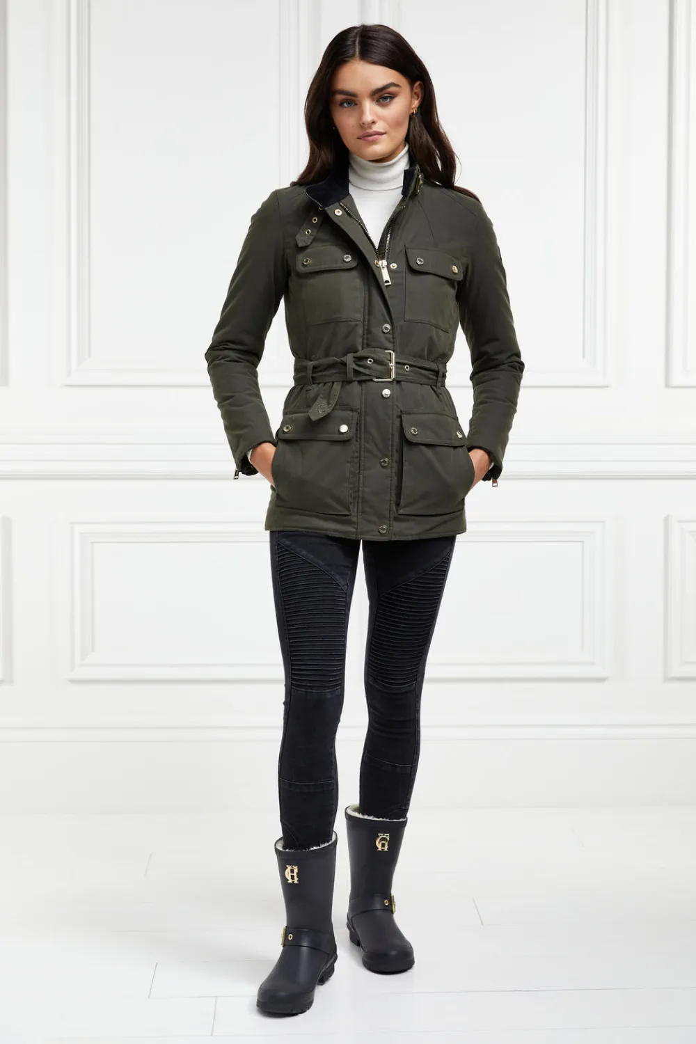 Women Holland Cooper Wellington Boots>Sherpa Lined Chelsea Wellington