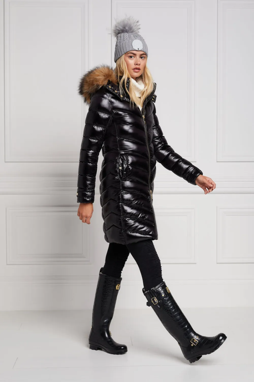 Women Holland Cooper Wellington Boots>Sherpa Lined Regency Wellington
