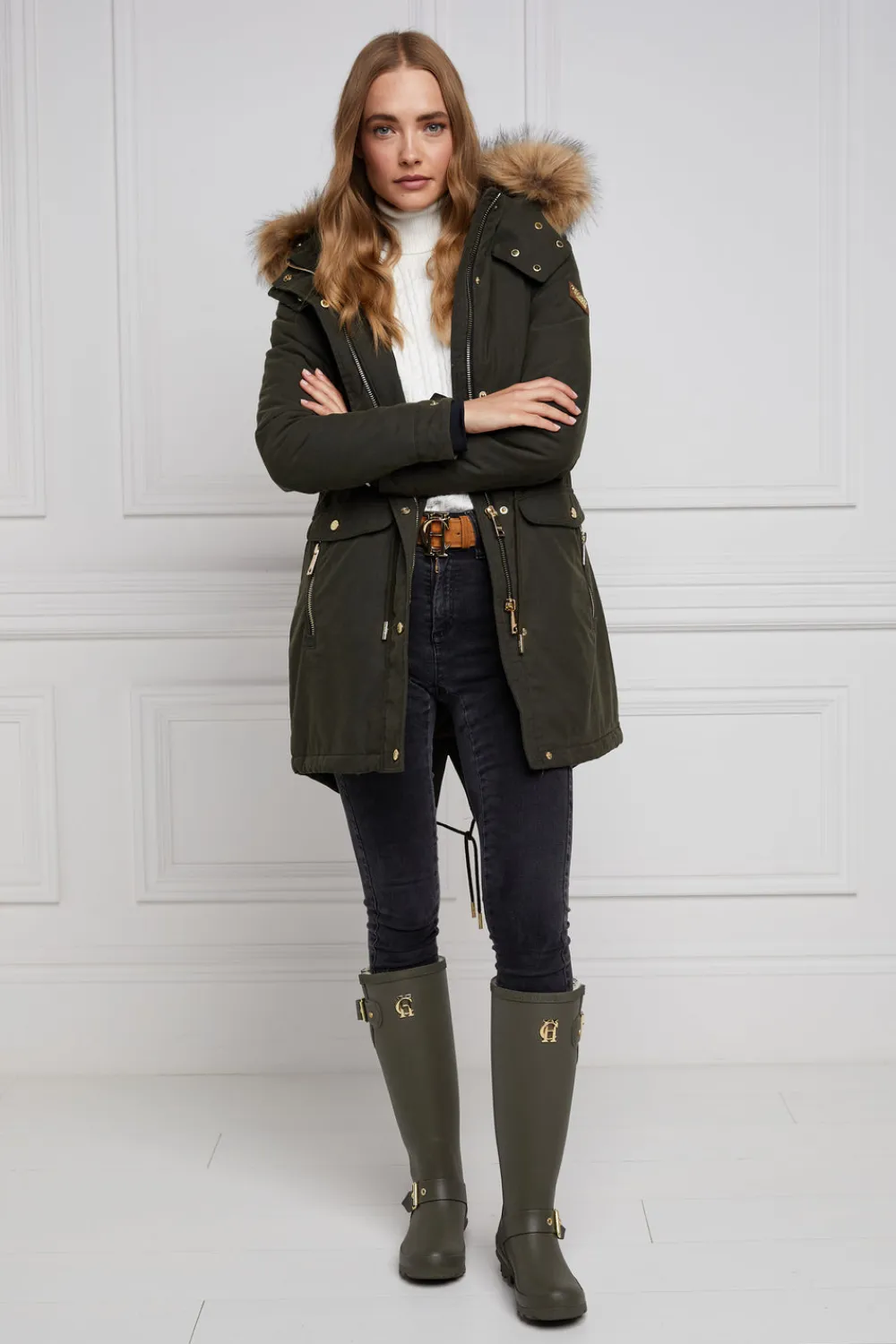 Women Holland Cooper Wellington Boots>Sherpa Lined Regency Wellington