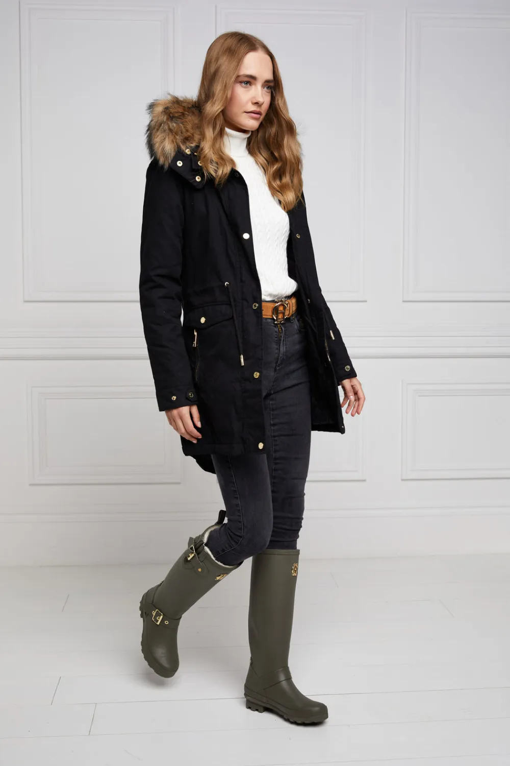 Women Holland Cooper Wellington Boots>Sherpa Lined Regency Wellington