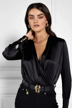 Women Holland Cooper Bodysuits|Shirts & Blouses>Silk Bodysuit