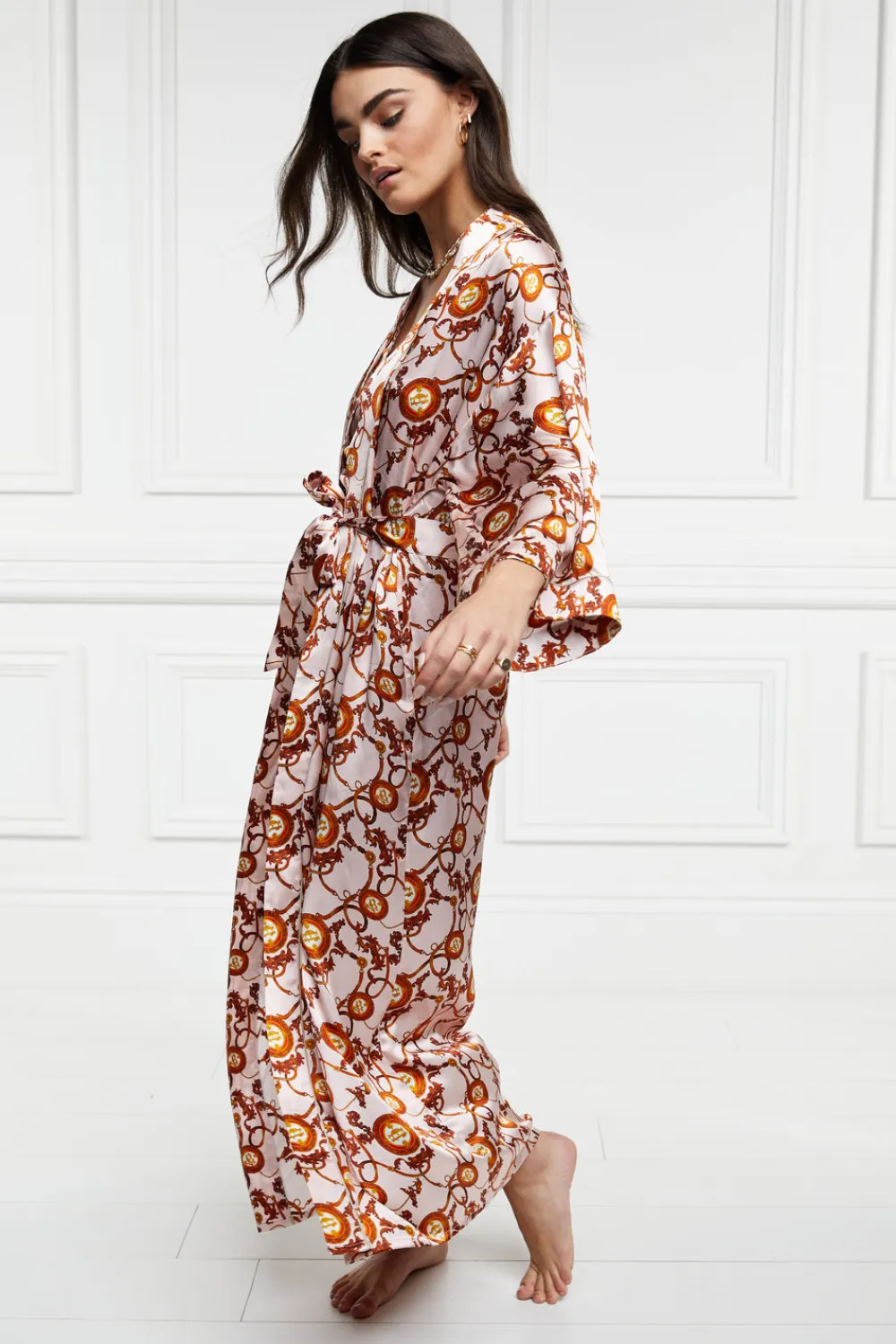 Women Holland Cooper Sleepwear>Silk Full Length Dressing Gown