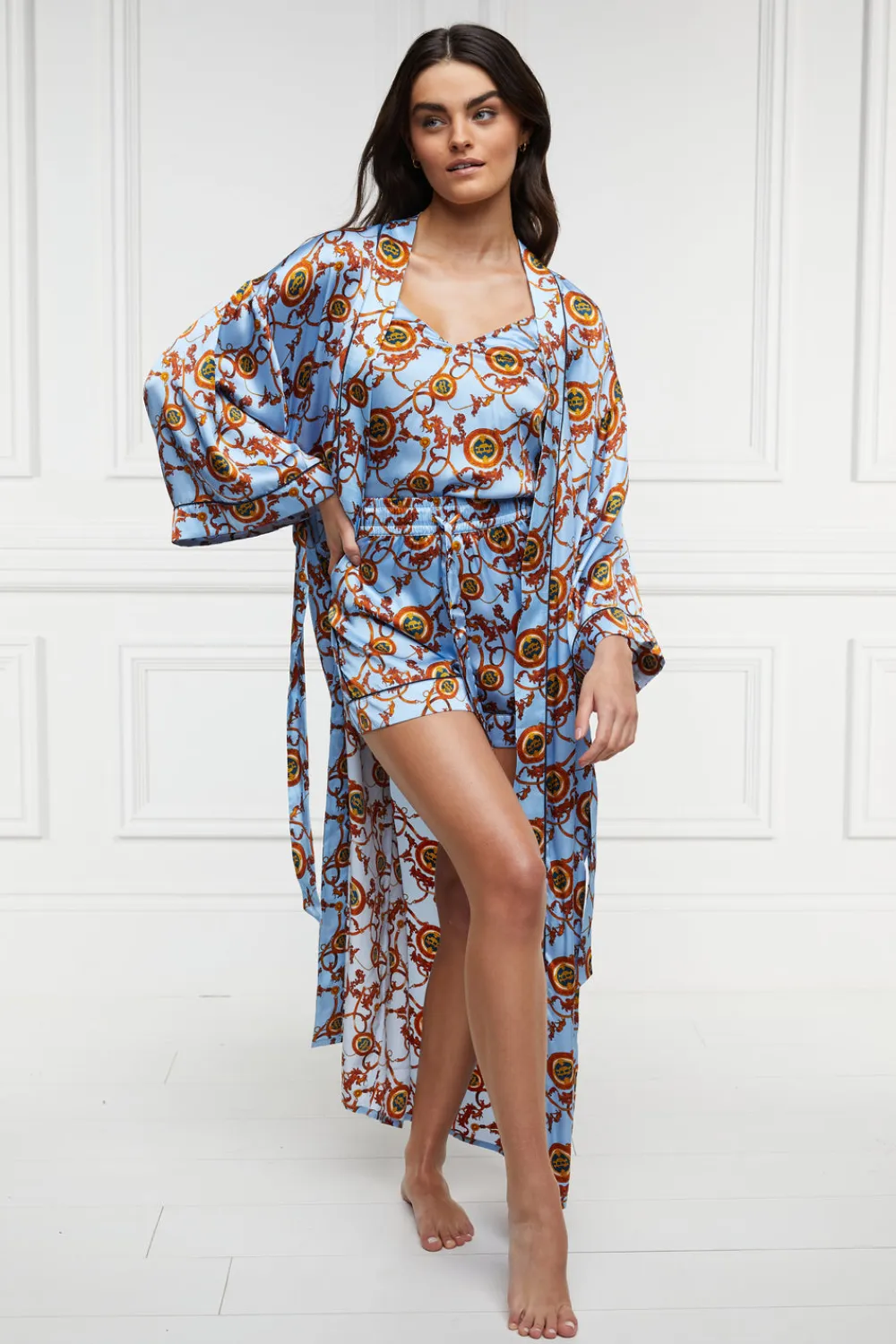 Women Holland Cooper Sleepwear>Silk Full Length Dressing Gown