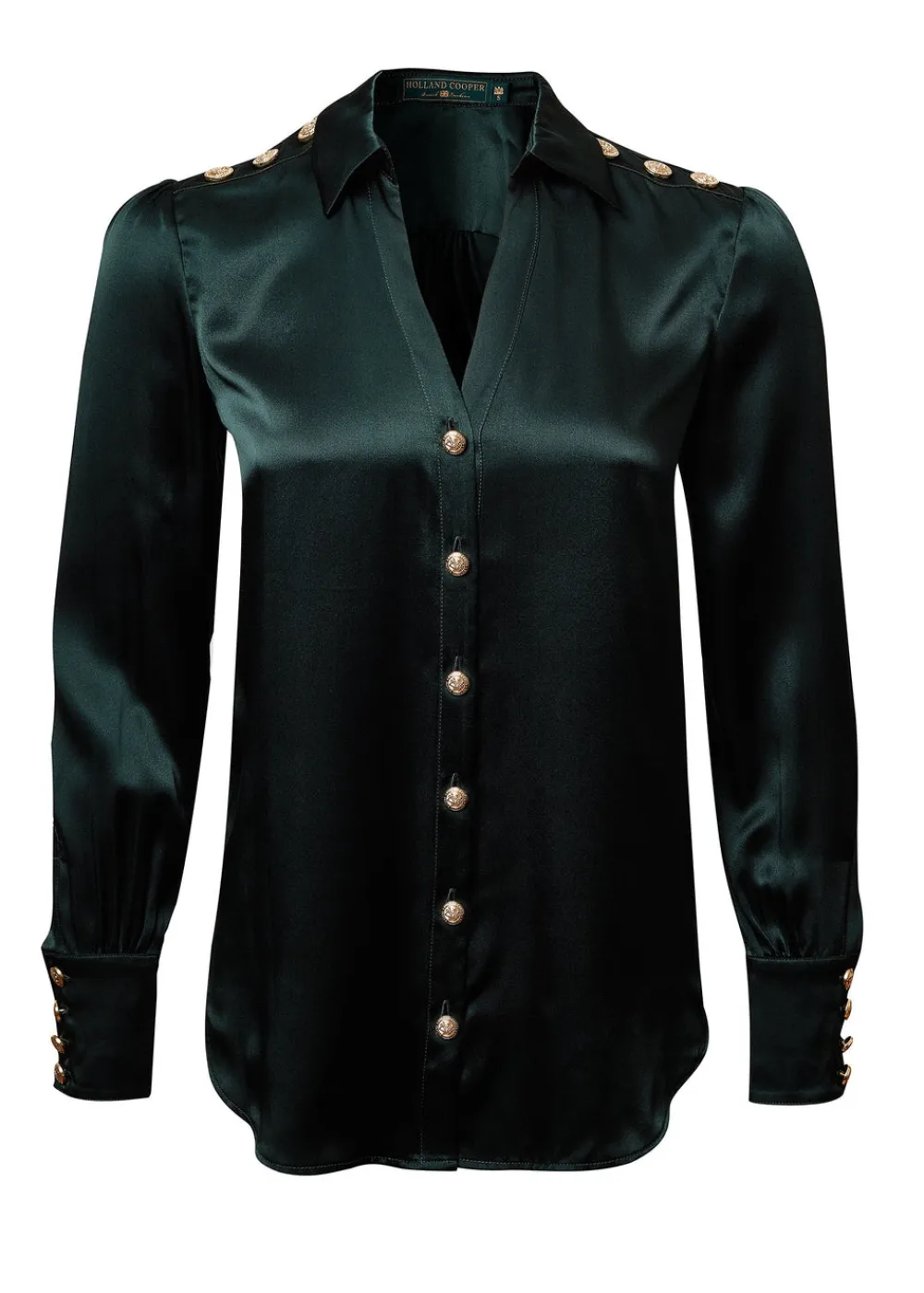 Women Holland Cooper Shirts & Blouses>Silk V-Neck Blouse