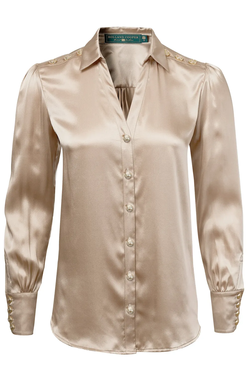 Women Holland Cooper Shirts & Blouses>Silk V-Neck Blouse