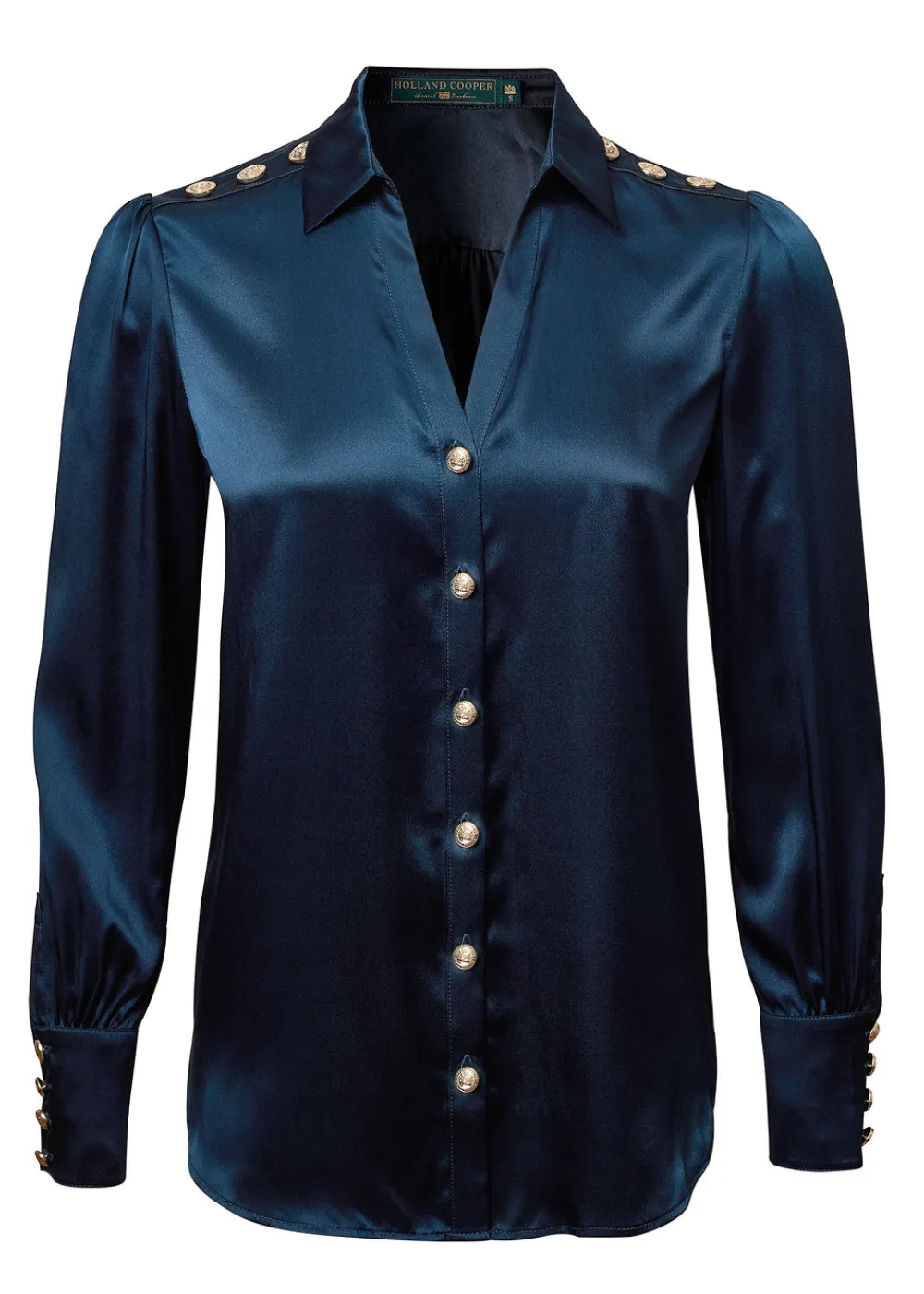 Women Holland Cooper Shirts & Blouses>Silk V-Neck Blouse