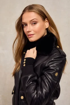 Women Holland Cooper Jackets>Sloane Leather Bomber