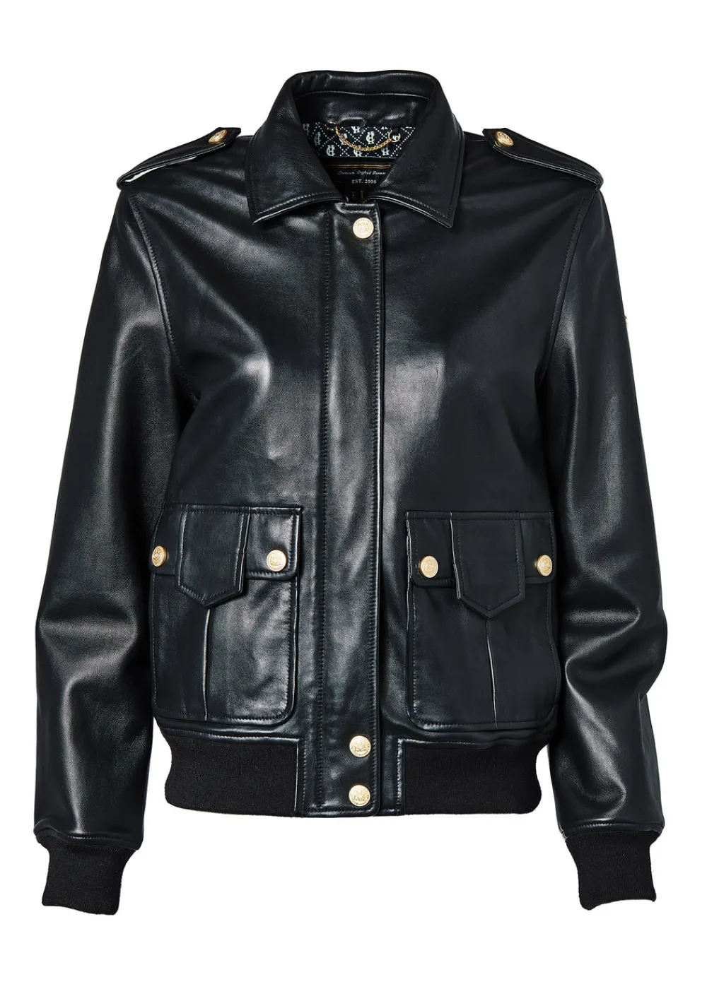 Women Holland Cooper Jackets>Sloane Leather Bomber