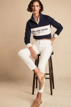 Women Holland Cooper Hoodies & Sweatshirts|Sweatshirts>Sporting Heritage Zip Henley
