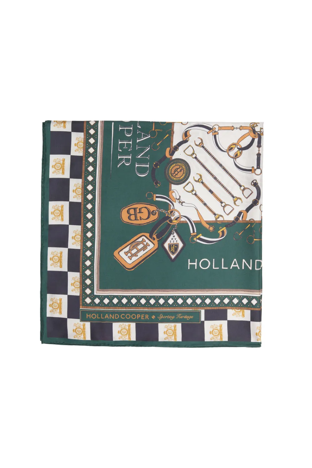 Women Holland Cooper Scarves|Scarves>Stirrup Silk Scarf