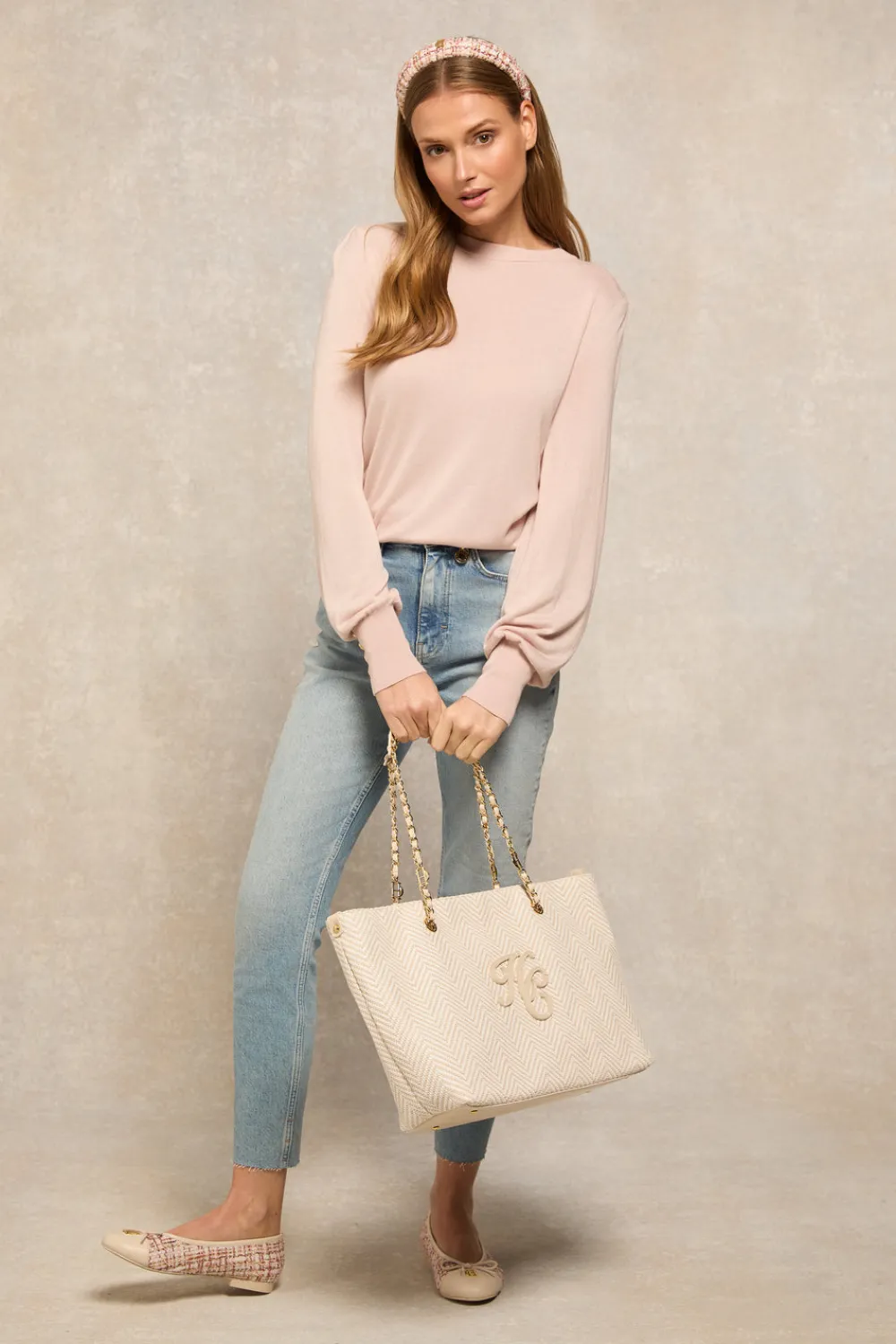 Women Holland Cooper Knitwear>Structured Kelsie Crew Neck Knit