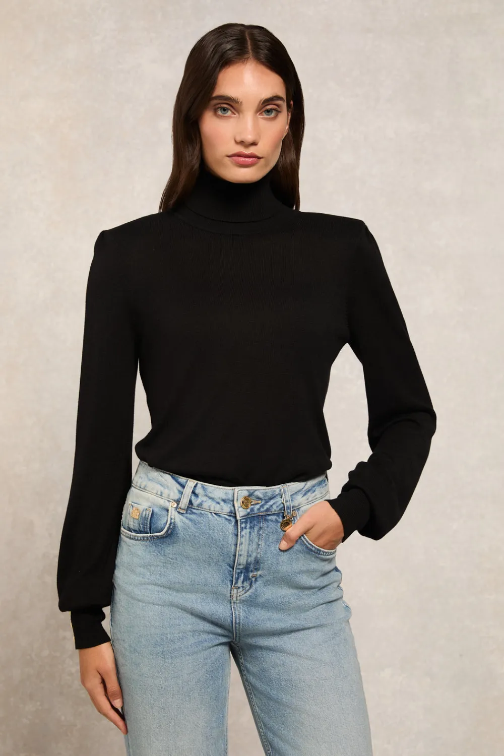 Women Holland Cooper Knitwear>Structured Kelsie Roll Neck Knit