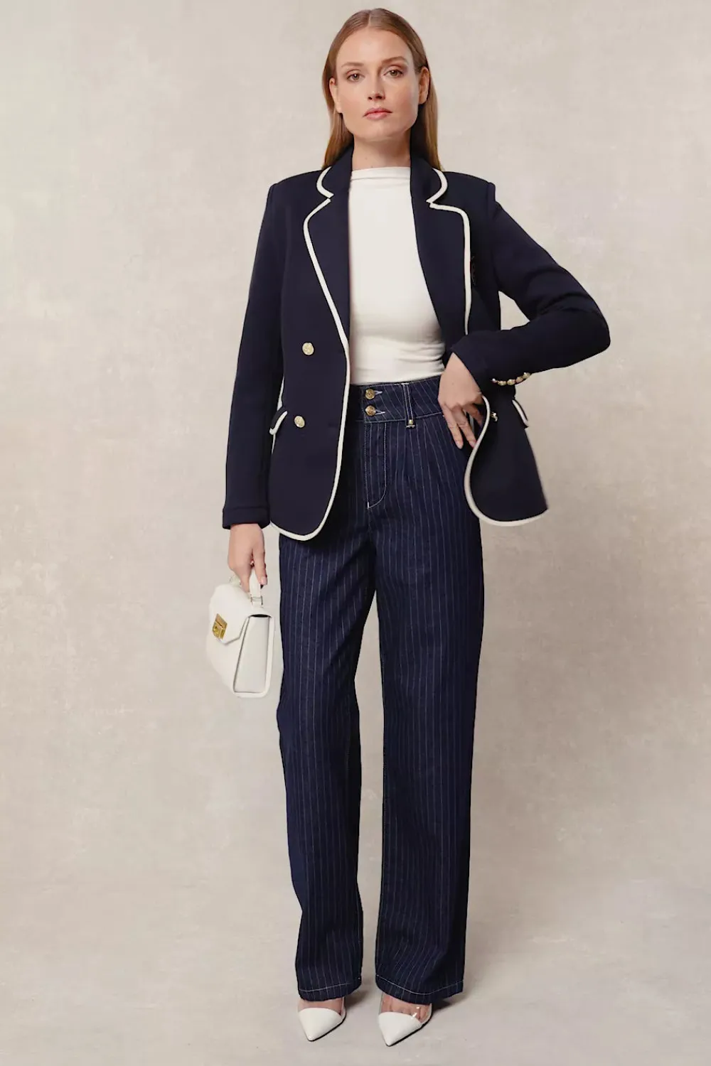 Women Holland Cooper Jeans>Tailored Wide Leg Jean