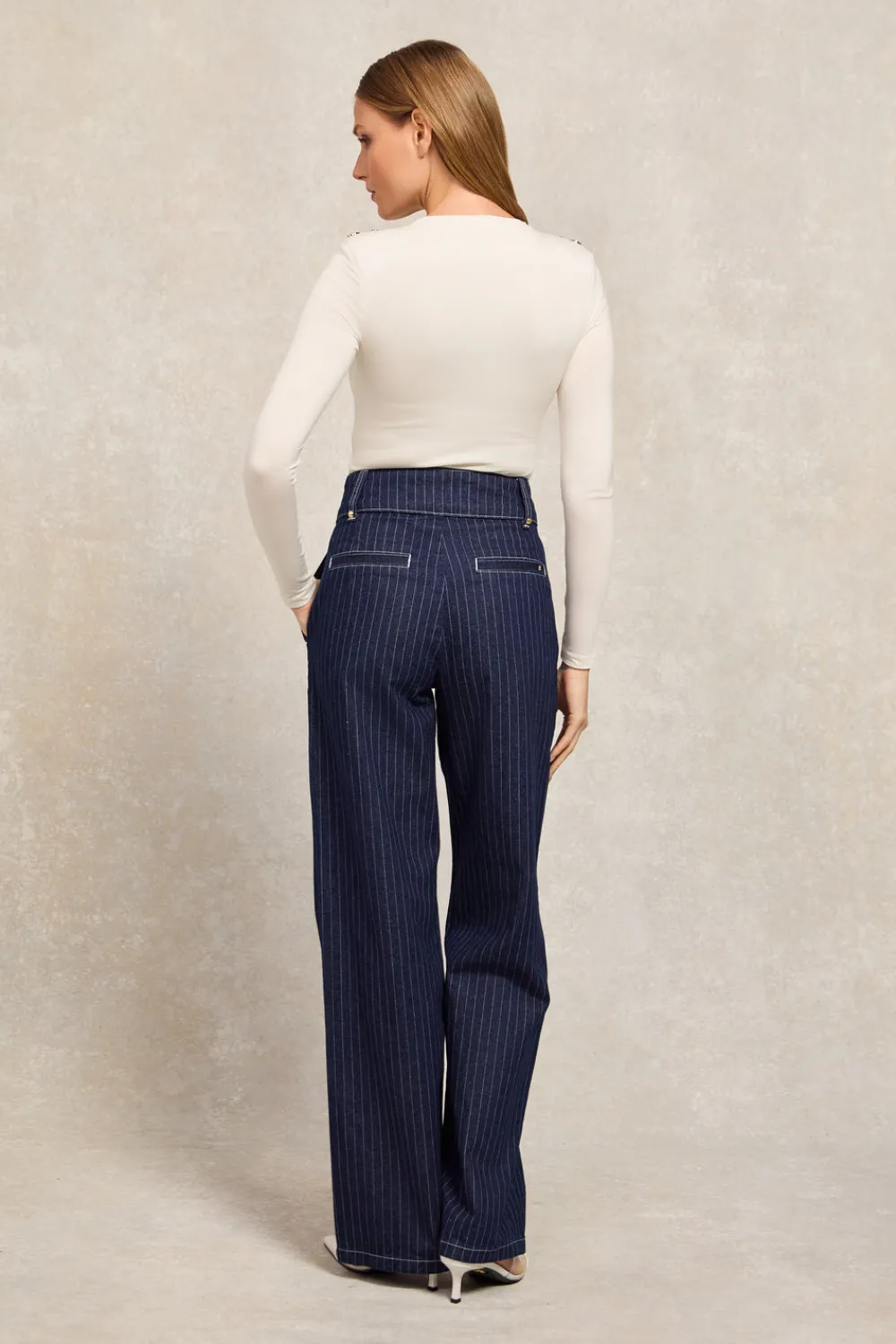 Women Holland Cooper Jeans>Tailored Wide Leg Jean