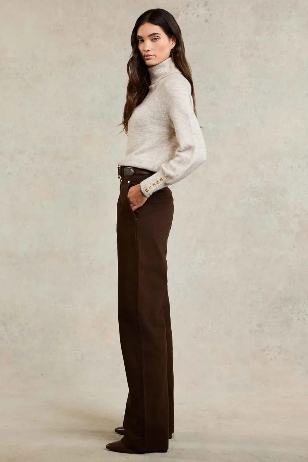 Women Holland Cooper Jeans>Tailored Wide Leg Jean