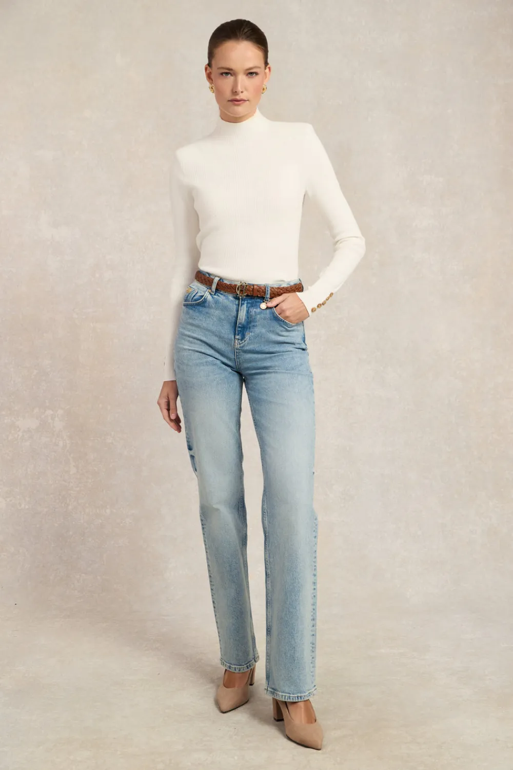 Women Holland Cooper Knitwear>Tara High Neck Knit