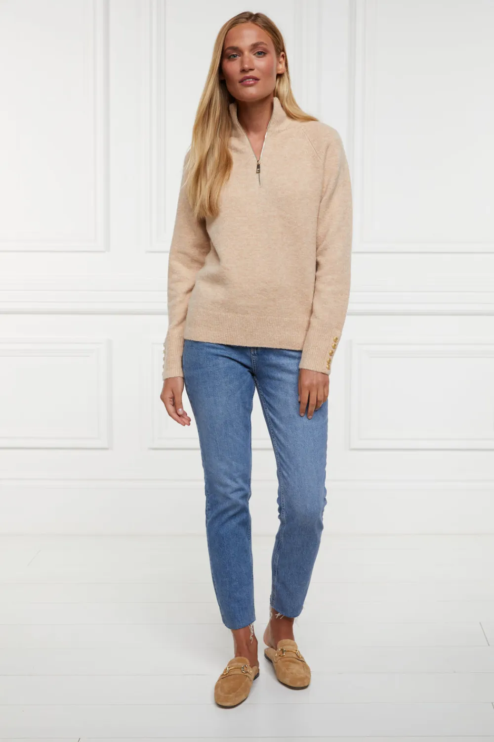 Women Holland Cooper Knitwear>Tori Quarter Zip Knit