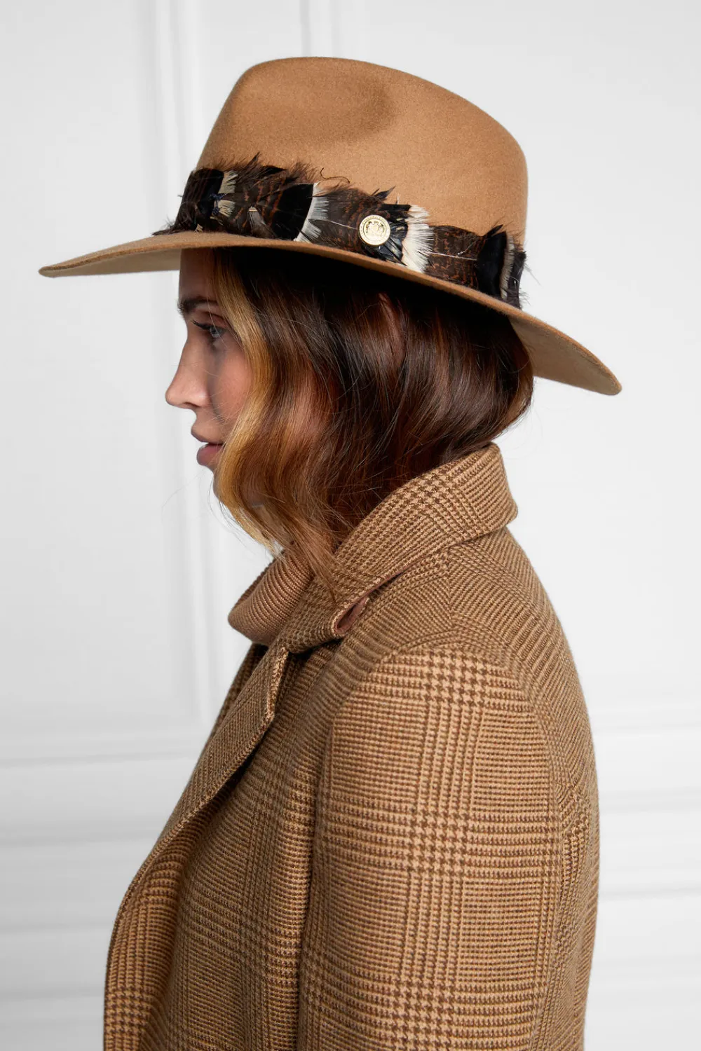 Women Holland Cooper Hats & Headbands|Hats & Headbands>Trilby Hat Iridescent Feather Band