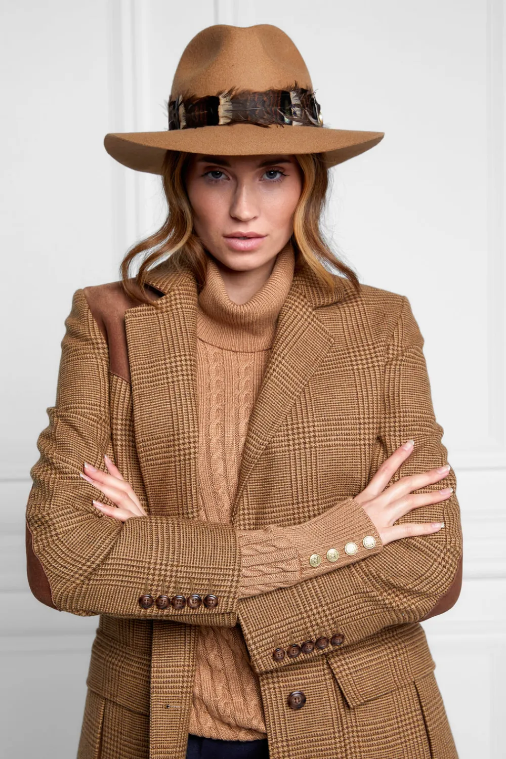 Women Holland Cooper Hats & Headbands|Hats & Headbands>Trilby Hat Iridescent Feather Band