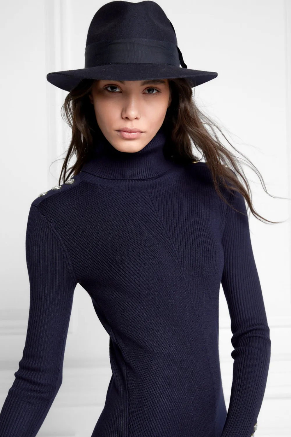Women Holland Cooper Hats & Headbands|Hats & Headbands>Trilby Hat Spot Feather